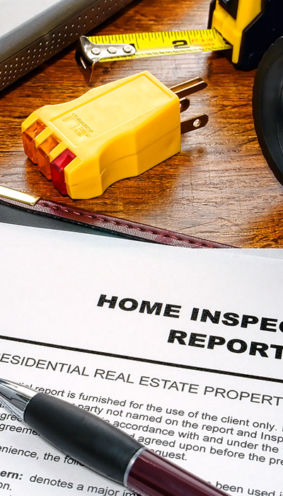 home inspection report papers and tools cypress tx